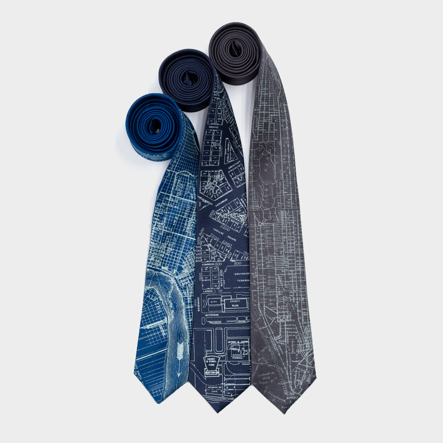 Vintage Map Neckties