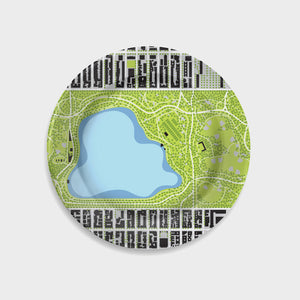 Single Central Park Map Plate