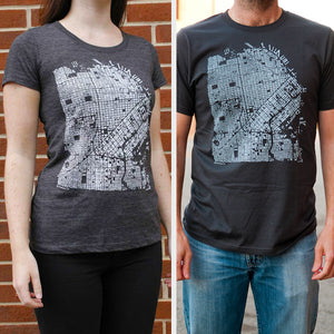 San Francisco City T-Shirt on Two Models
