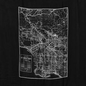 City Map Print Scarf - Los Angeles