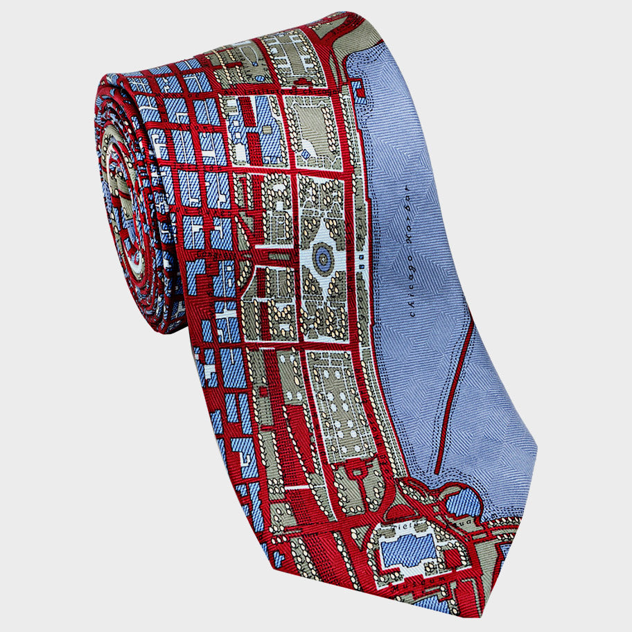 City Necktie London Red Blue