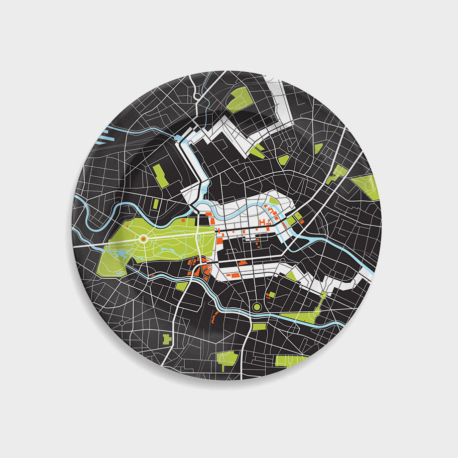 Berlin City Map Plate 